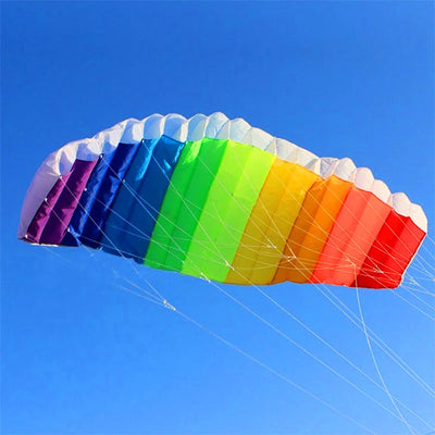 https://finsportz.com › products › free-shipping-2-7m-dual-line-parafoil-kite-flying-power-kite-braid-paragliding-kiteboard-outdoor-fun-toys-sports-beach-kites